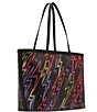 Betsey Johnson Bolt Tote Bag, Color:Black Multi - Image 5