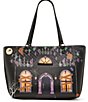 Betsey Johnson Boo & Breakfast Haunted House Tote Bag - Image 1