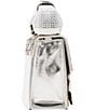 Color:Silver Multi - Image 4 - Butterfly Pearl and Rhinestone Embellished Phone Crossbody Bag