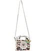 Color:Silver Multi - Image 5 - Butterfly Pearl and Rhinestone Embellished Phone Crossbody Bag