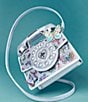 Color:Silver Multi - Image 6 - Butterfly Pearl and Rhinestone Embellished Phone Crossbody Bag