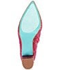 Color:Fuchsia - Image 6 - Blue by Betsey Johnson Cady Rhinestone Embellished Block Heel Booties