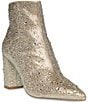 Color:Light Gold - Image 1 - Blue by Betsey Johnson Cady Rhinestone Embellished Block Heel Booties