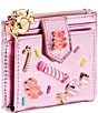 Betsey Johnson Metallic Candy Bifold Wallet, Color:Pink - Image 5