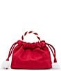 Betsey Johnson Candy Cane Lane Faux Suede Drawstring Top Handle Crossbody Bag - Image 1