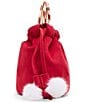 Betsey Johnson Candy Cane Lane Faux Suede Drawstring Top Handle Crossbody Bag - Image 5