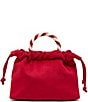 Betsey Johnson Candy Cane Lane Drawstring Top Handle Slouchy Bag - Image 1