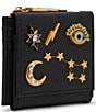 Betsey Johnson Celestial Bifold, Color:BLACK - Image 5