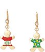 Betsey Johnson Christmas Gingerbread Drop Earrings - Image 1