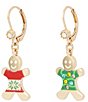 Betsey Johnson Christmas Gingerbread Drop Earrings - Image 2