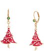 Betsey Johnson Christmas Tree Drop Earrings - Image 1