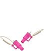 Color:Pink - Image 2 - Crystal Stanley Cup Dangle Drop Earrings