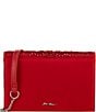 Betsey Johnson Cut Out Sparkler Silver Hardware Crossbody Clutch, Color:Red - Image 2