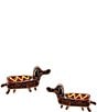 Color:Brown - Image 2 - Dachshund Hot Dog Stud Earrings