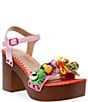Color:Pink/Multi - Image 1 - Daena Embellished Platform Sandals
