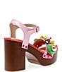 Color:Pink/Multi - Image 3 - Daena Embellished Platform Sandals