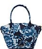 Color:Blue - Image 2 - Denim Bow Nanza Tote Bag