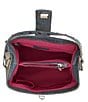 Betsey Johnson Denim Turnlock Dome Studded Handle Bucket Bag - Image 3