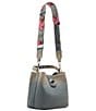 Betsey Johnson Denim Turnlock Dome Studded Handle Bucket Bag - Image 5