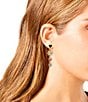 Color:Multi - Image 3 - Evil Eye Mismatch Linear Earrings