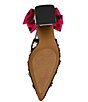 Betsey Johnson Felix Flower Polka Dot Oversized Bow Slingback Pumps - Image 6