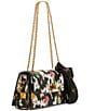 Betsey Johnson Floral Print Studded Flap Shoulder Bag - Image 4