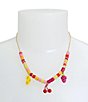Color:Multi/Red - Image 3 - Fruit Charm Bib Collar Necklace