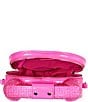 Color:Pink - Image 3 - Functional Embellished Heart Phone Tag Crossbody Bag