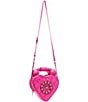 Color:Pink - Image 5 - Functional Embellished Heart Phone Tag Crossbody Bag