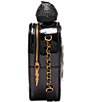 Color:Black - Image 4 - Heart Functional Phone Tag Gold Hardware Crossbody Bag