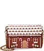 Betsey Johnson Gingerbread Wallet On A Chain Crossbody Bag, Color:Brown - Image 1