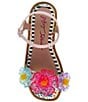 Color:Pink Multi - Image 5 - Girls' Brice Floral Embellished Sandals (Youth)