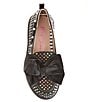 Color:Black Multi - Image 5 - Girls' Carlo Rhinestone and Pearl Studded Bow Loafers (Youth)