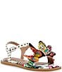 Color:White Multi - Image 1 - Girls' Dacie Butterfly Embellished Sandals (Youth)