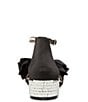 Color:Black - Image 3 - Girls' Maddy Satin Bow Sparkle Embellished Dress Sandals (Youth)