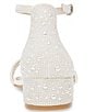 Color:White - Image 3 - Girls' Mari Rhinestone Embellished Dress Sandals (Youth)