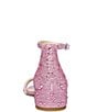 Color:Pink - Image 3 - Girls' Mari Embellished Dress Sandals (Youth)