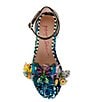 Color:Black Multi - Image 5 - Girls' Pippy Butterfly Patent Sparkle Sandals (Youth)
