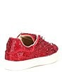 Color:Red - Image 2 - Girls' Sidny Rhinestone Embellished Lace-Up Sneakers (Youth)
