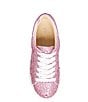 Color:Pink - Image 5 - Girls' Sidny Rhinestone Embellished Lace-Up Sneakers (Youth)