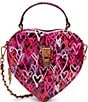 Color:Pink Multi - Image 1 - Graffiti Heart Crossbody Bag