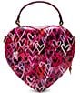 Color:Pink Multi - Image 2 - Graffiti Heart Crossbody Bag