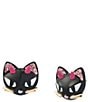 Betsey Johnson Halloween Devil Cat Stud Earrings - Image 1