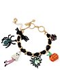Betsey Johnson Halloween Ghost & Spider Statement Charm Bracelet - Image 1