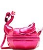 Color:Pink - Image 1 - Hot As Flock Metallic Crossbody Bag