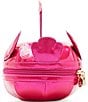 Color:Pink - Image 4 - Hot As Flock Metallic Crossbody Bag