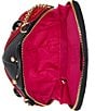 Color:Red - Image 3 - Lady In Red Rhinestone Hearts Crossbody Bag