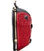 Color:Red - Image 4 - Lady In Red Rhinestone Hearts Crossbody Bag
