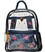 Betsey Johnson Large Strawberry Print Clear Backpack