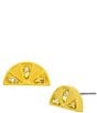 Color:Yellow - Image 1 - Lemon Stud Earrings
